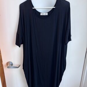 Chic Black Short Sleeve Women's Dress